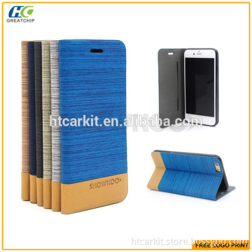 New arrival jean pattern stand flip wallet leather case with credit card holder protective phone cover for iphone6/for iphone 6s